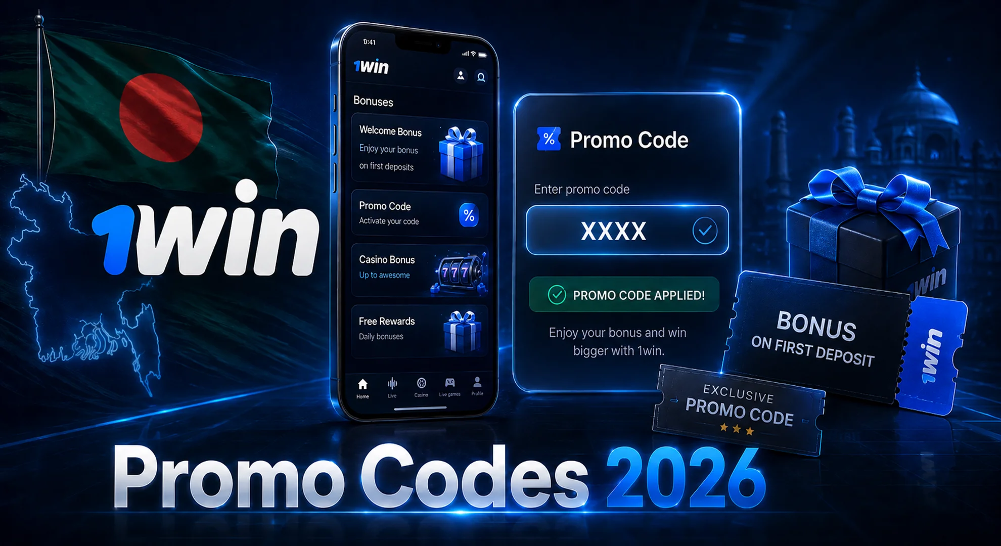 1win promo code for bangladesh 2026