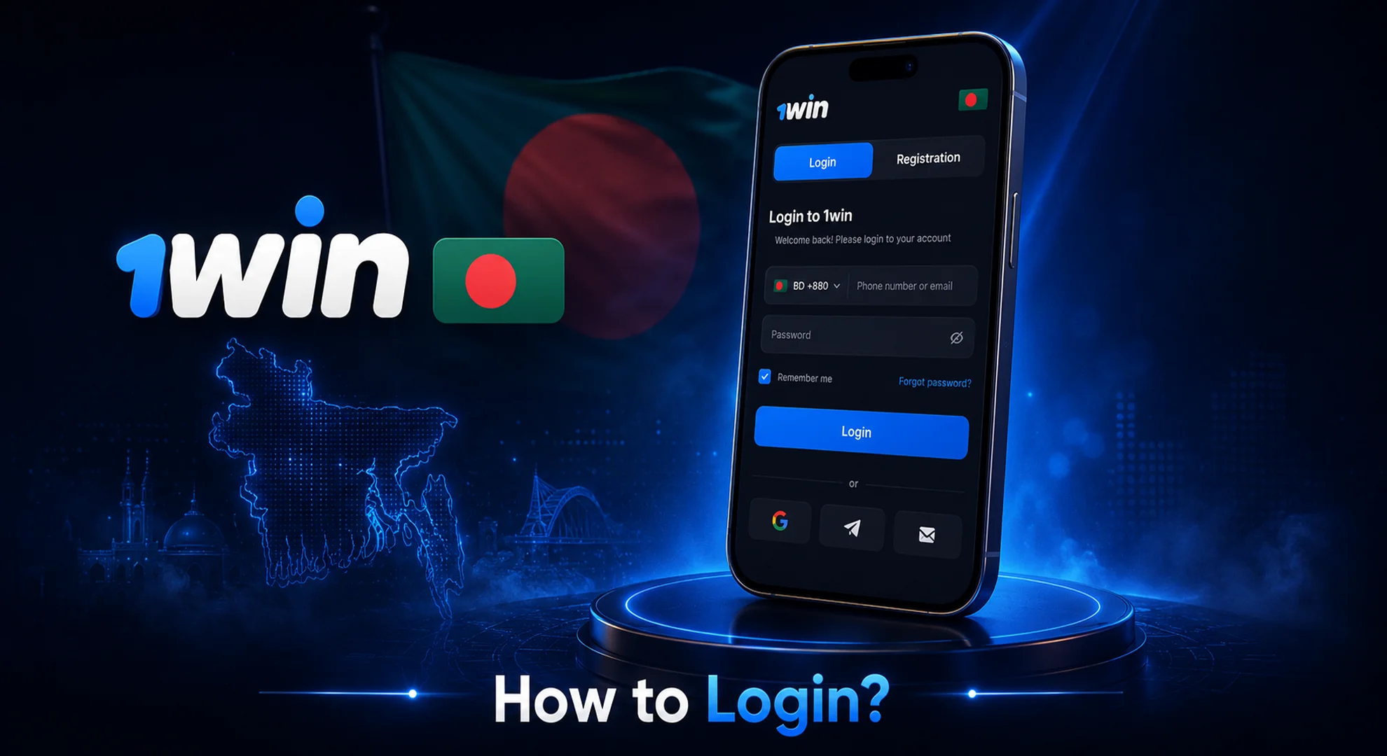 how to login to 1win official site
