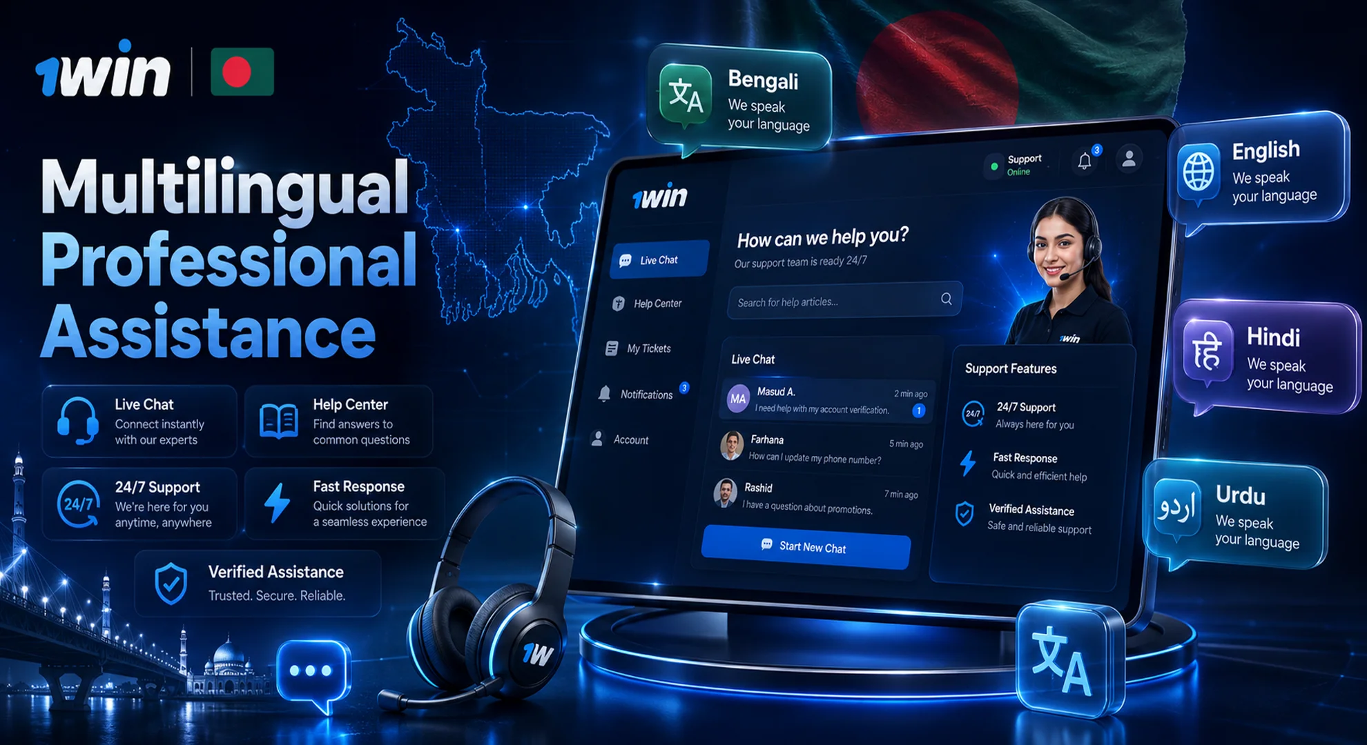 multilingual professional assistance