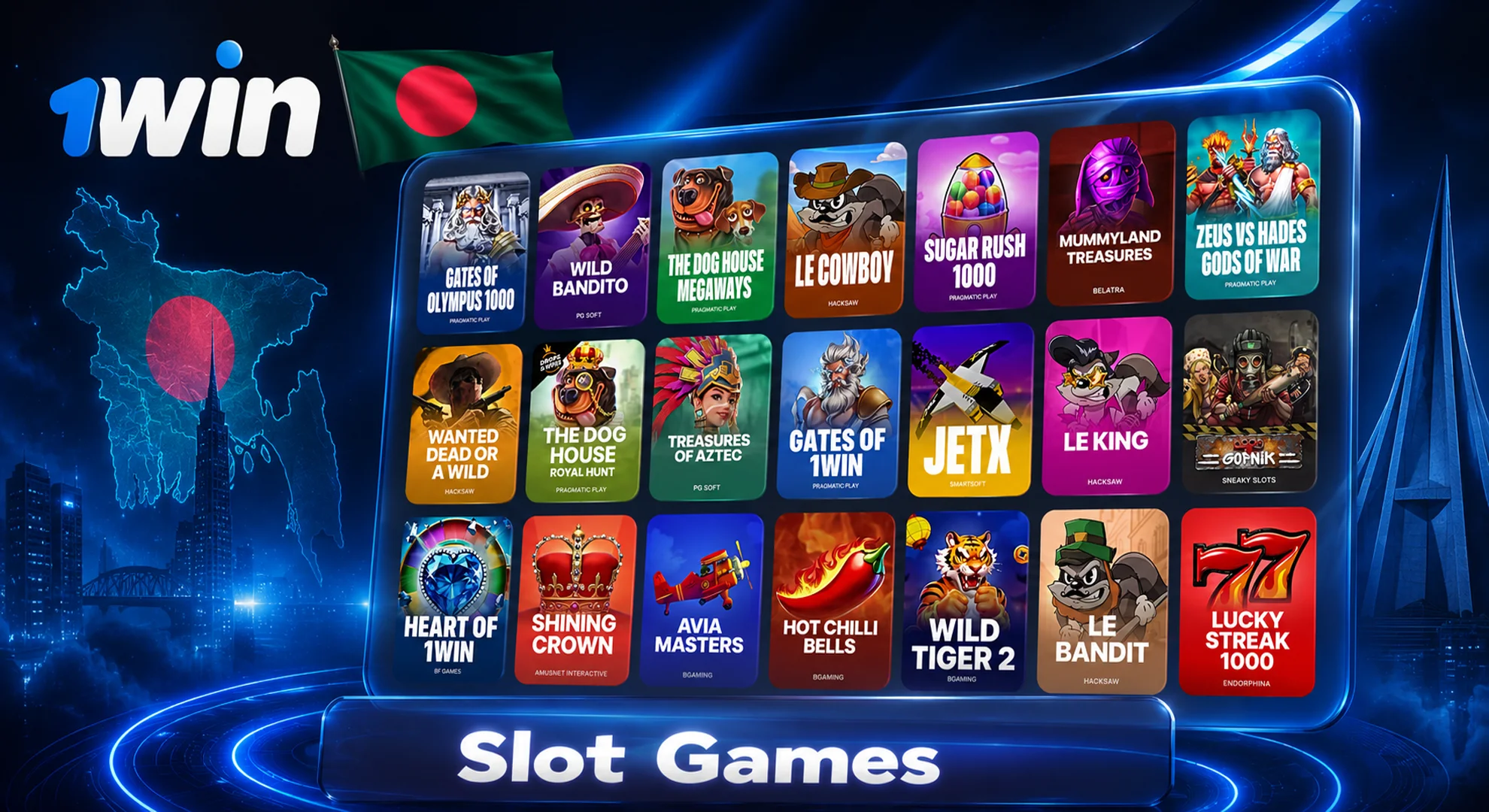 play slot games at 1win casino